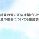 叶姉妹の昔の正体は謎だらけ?収入源や整形についても徹底調査! 叶姉妹の昔の正体は謎だらけ?収入源や整形についても徹底調査!